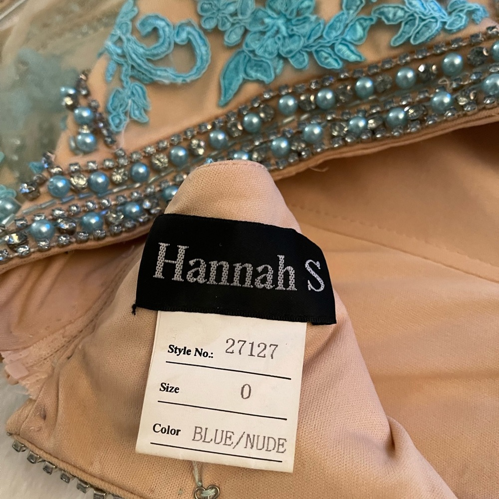 Tiffany Blue Hannah S Two Piece Beaded Set - Picture 2 of 6
